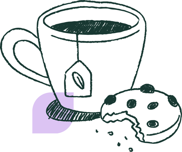 Cookie and tea